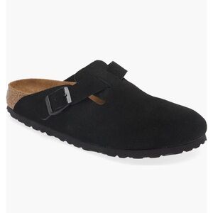 Birkenstock Black Suede Mules